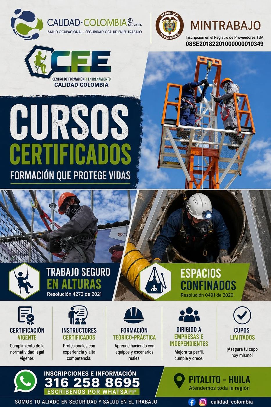 Cursos certificados del Centro de Formación y Entrenamiento CFE
